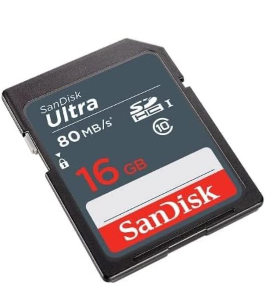 SanDisk Ultra 16GB SDHC Memory Card 80MB/s