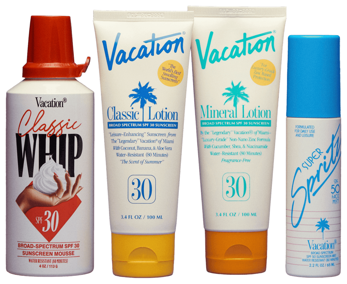 Leisure-enhancing sunscreen collection
