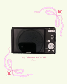 Used Sony Cyber-shot DSC-W360 compact digital camera in black, back view