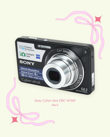 Used Sony Cyber-shot DSC-W360 compact digital camera in black, product photo