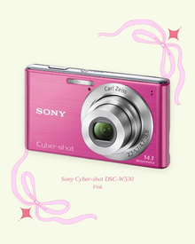 Used Sony Cyber-shot DSC-W530 compact digital camera in pink, product photo
